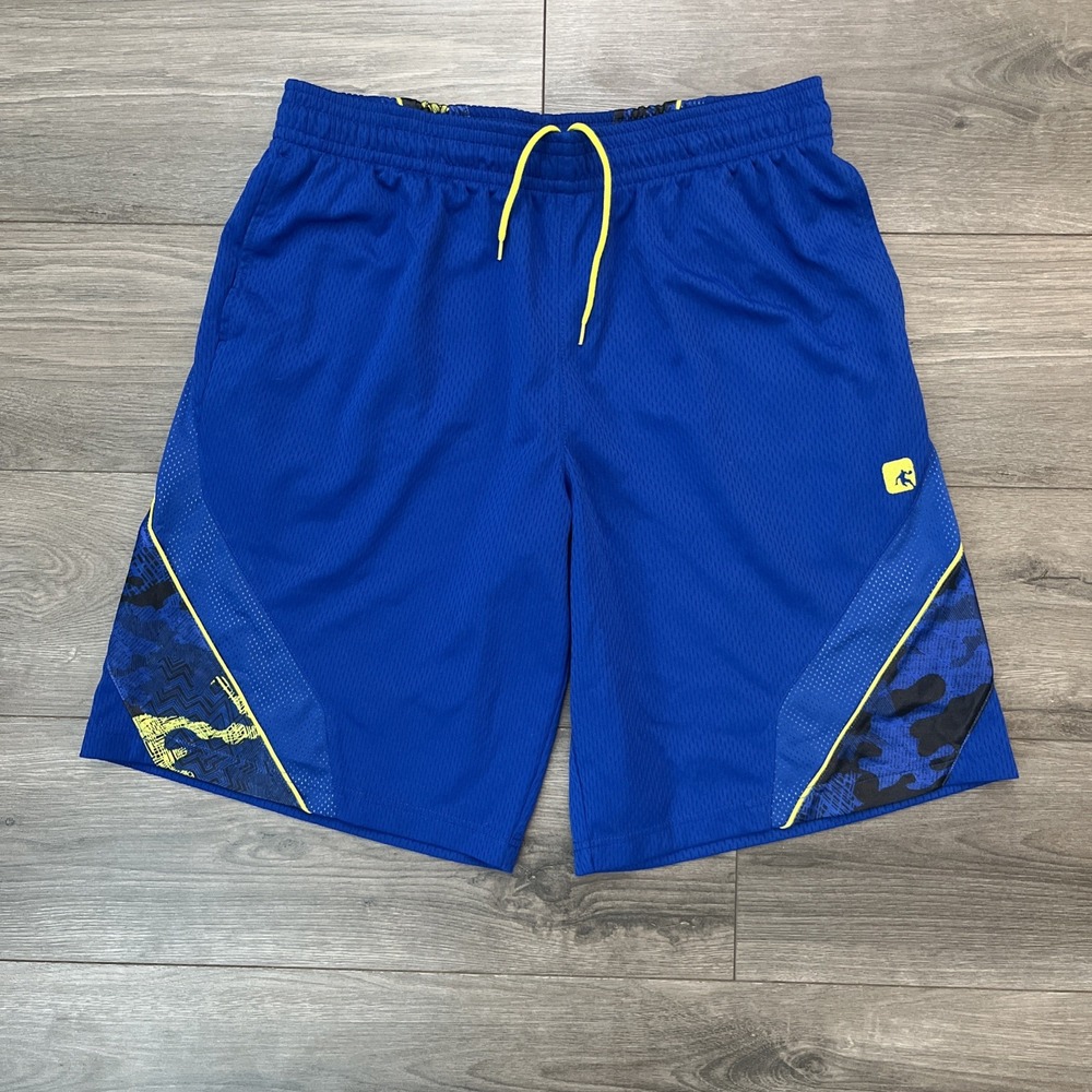 AND1 Basketball Shorts Mens Sz M Blue Drawstring